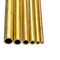SUCAN 3Pcs 2-6mm Diámetro Exterior Tubo De Varilla De Latón Hueco Tubo De Varilla Redonda Hueca Kit De Cojinete De…